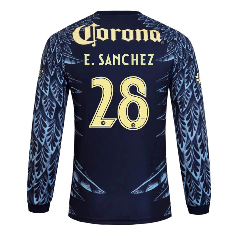 adidas E. Sanchez Club América 25/26 Away Long Sleeve Jersey (Blue)