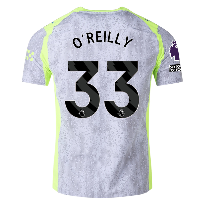 Puma Manchester City Authentic O’ Reilly Third Jersey w/ EPL + No Room For Racism 25/26 (Cool Weather/Pro Green)