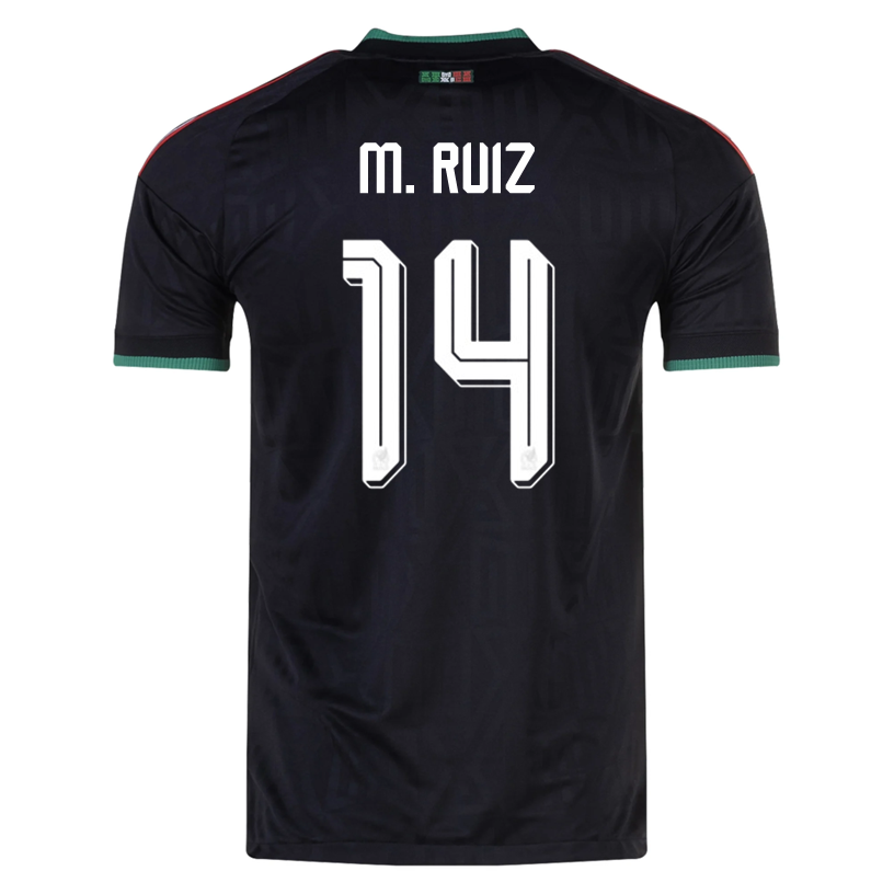 adidas Men's Mexico M. Ruiz Authentic Match Third Jersey 2026 (Black)