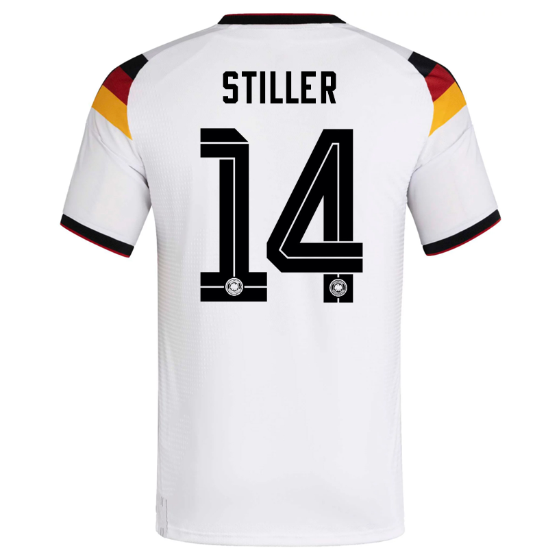 adidas Men's Stiller Germany Authentic Home World Cup Jersey 2026 (White/Black)