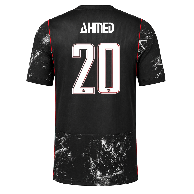 Nike Mens Canada Ahmed Away Stadium Jersey 2026 (Black/Red)