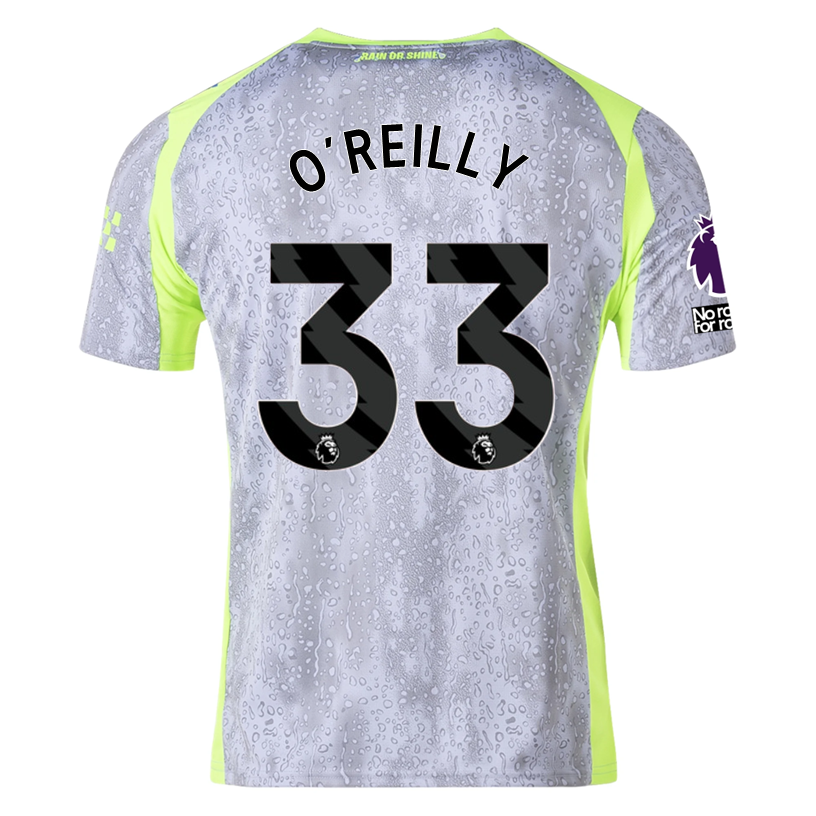 Puma Men's Manchester City O’ Reilly Third Jersey w/ EPL + No Room For Racism Patches 25/26 (Cool Weather/Pro Green)