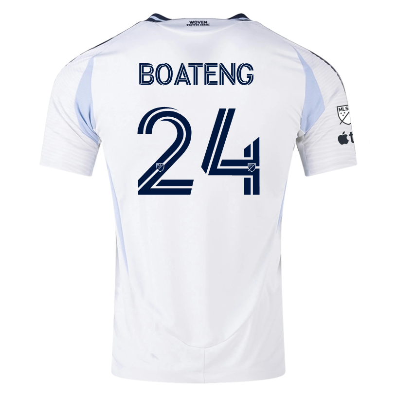 adidas San Diego FC Authentic Emmanuel Boateng Away Jersey 25/26 w/ MLS &amp; Apple Patch (White)