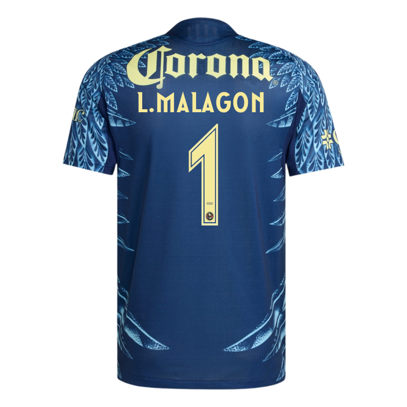 adidas L. Malagon Men's Club América 25/26 Authentic Away Jersey (Blue)