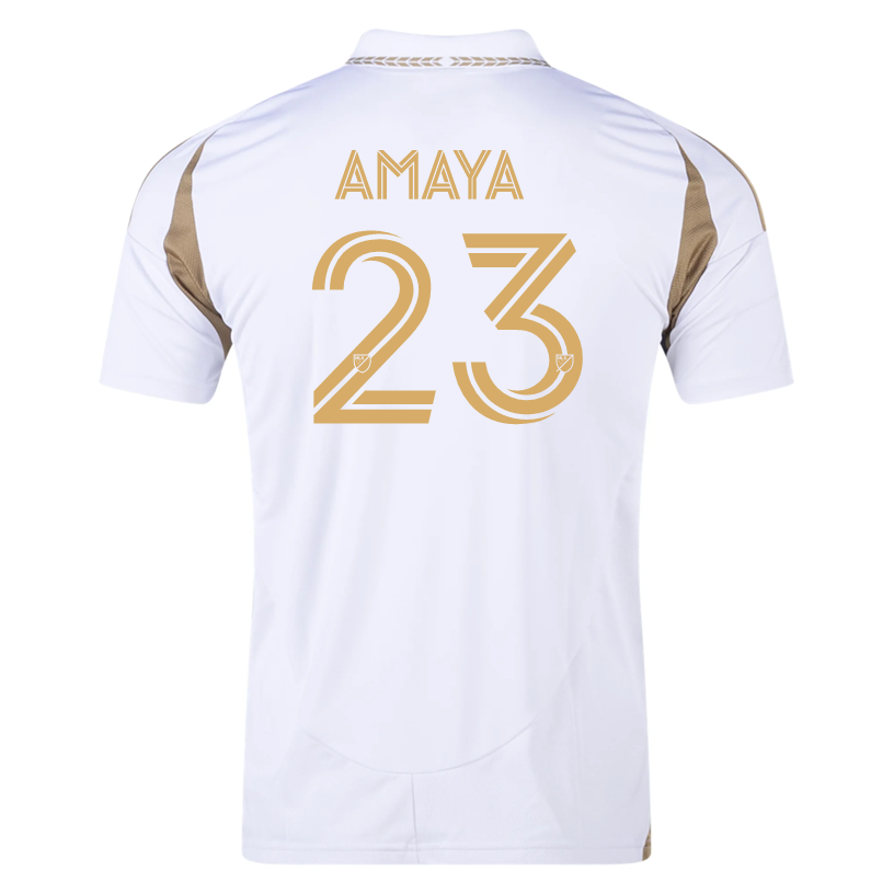adidas Franuel Amaya LAFC Away Jersey 25/26 (White/Gold)