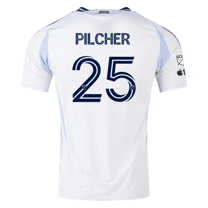 adidas San Diego FC Authentic Ian Pilcher Away Jersey 25/26 w/ MLS &amp; Apple Patch (White)