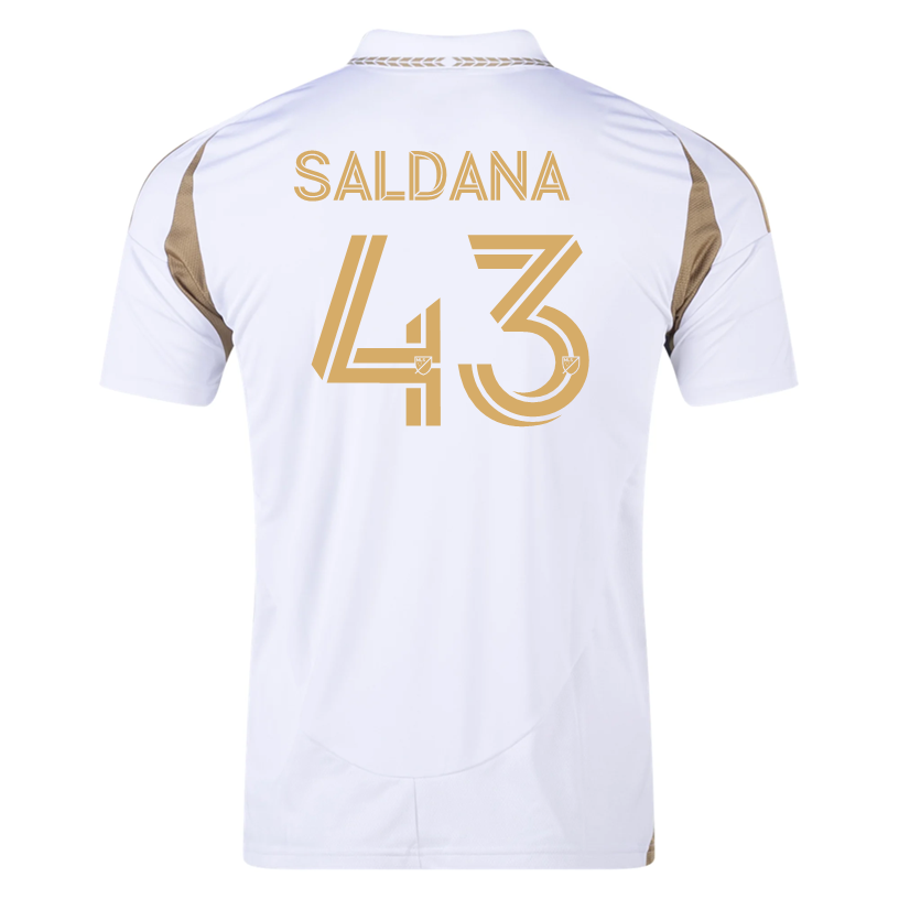 adidas Adam Saldaña LAFC Away Jersey 25/26 (White/Gold)