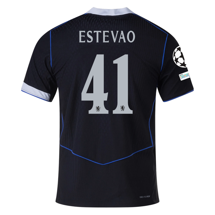 Nike Estevao Chelsea T90 Authentic Third Jersey w/ Champions