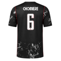 Nike Mens Canada Choiniere Away Stadium Jersey 2026 (Black/Red)