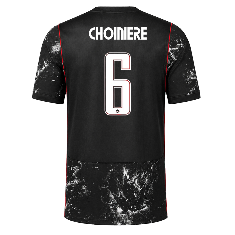 Nike Mens Canada Choiniere Away Stadium Jersey 2026 (Black/Red)