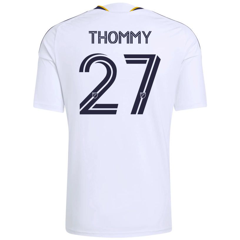 adidas Men's Thommy  LA Galaxy Home Replica Jersey 26/27 (White)
