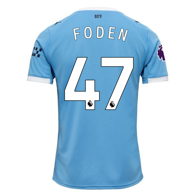 Puma Phil Foden Manchester City Home Jersey 25/26 w/ EPL + Sponsor