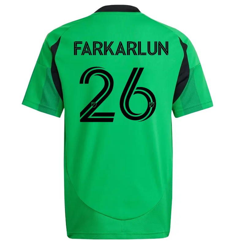adidas Austin FC Bryant "Jimmy" Farkarlun Home Jersey 25/26 (Real Green)