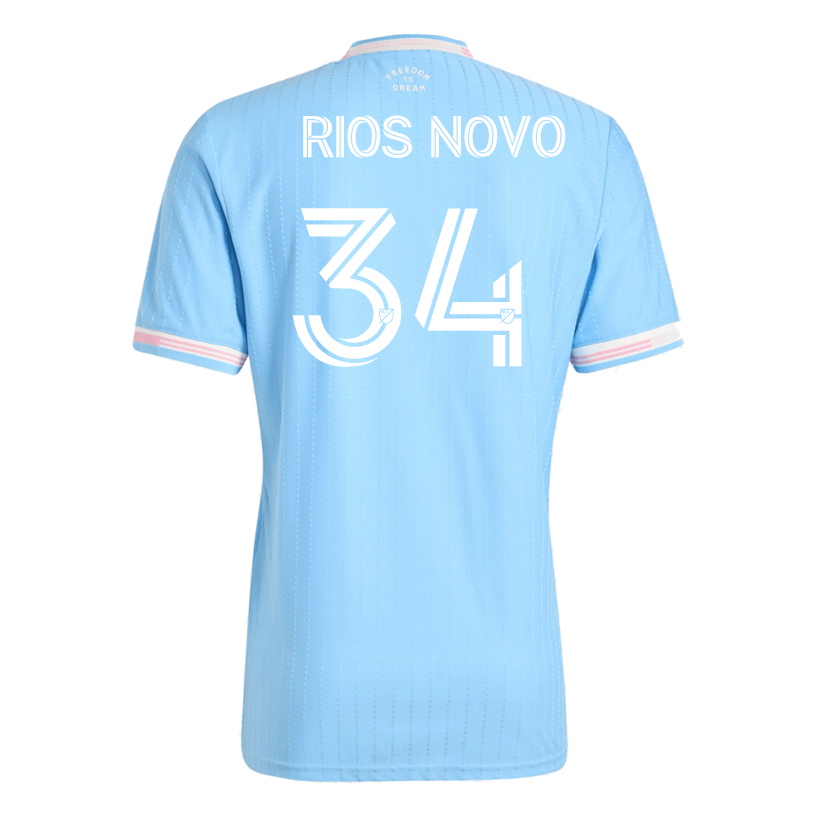 adidas Rios Novo Inter Miami Authentic Third Jersey 25/26 (Blue/Pink)