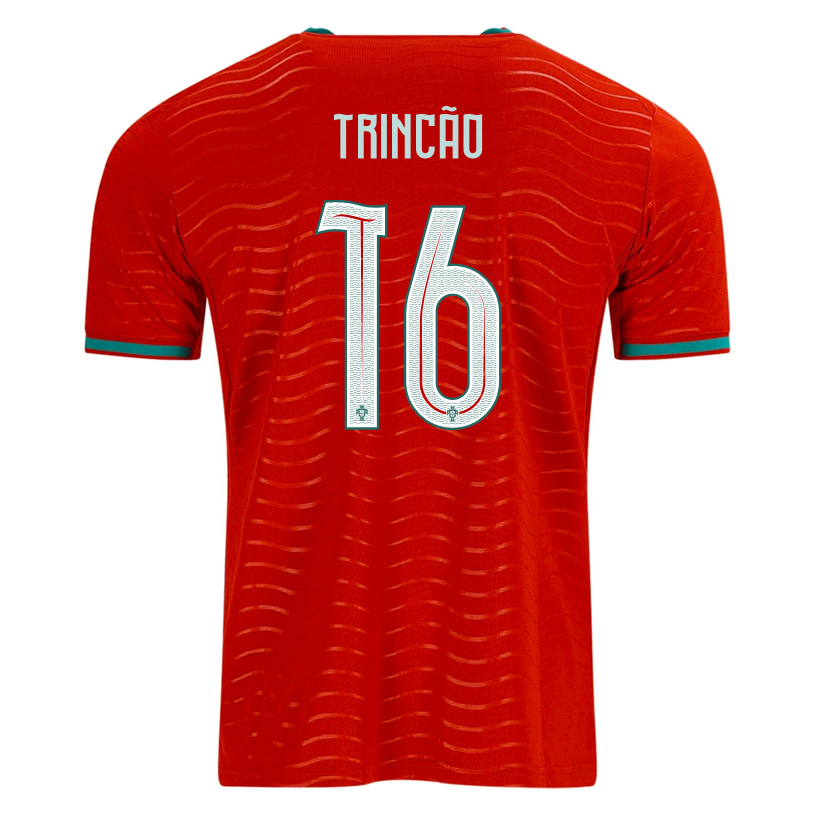 PUMA Men's Portugal Trincao Home World Cup 2026 Soccer Jersey (Club Red/Green Lagoon)