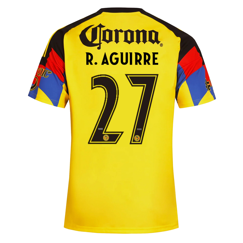 adidas Men's R. Aguirre   Club America Home Jersey 25/26 (Yellow)