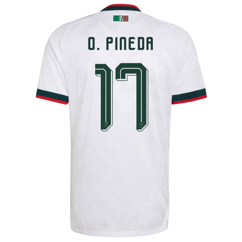 adidas Men's Mexico O. Pineda Authentic Match Away Jersey 2026 (White)