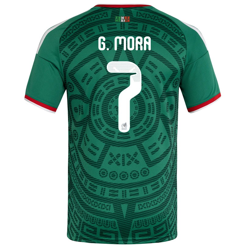 adidas Men's G. Mora Mexico Home 2026 World Cup Jersey (Bold Green)