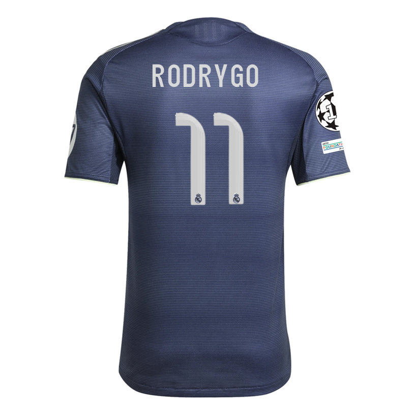 adidas Rodrygo Real Madrid Authentic Away Jersey 25/26 w