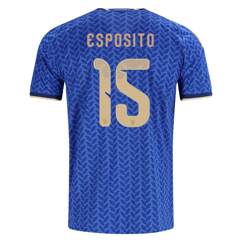 adidas Men's Esposito Italy Home Replica Jersey 2026 (Bold Blue)