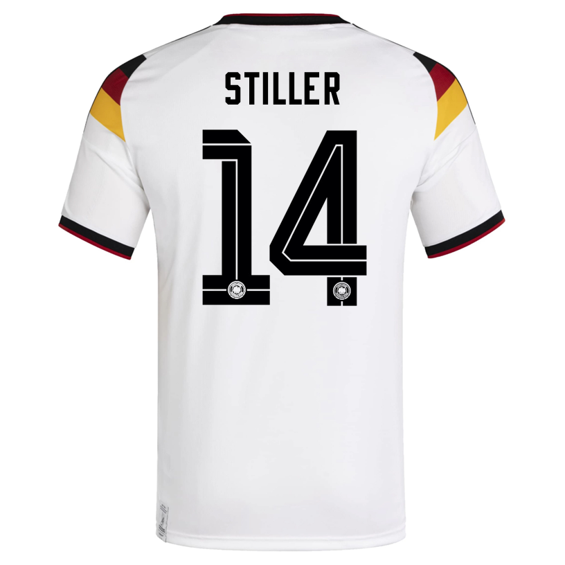 adidas Men's Stiller Germany Home World Cup Jersey 2026 (White/Black)