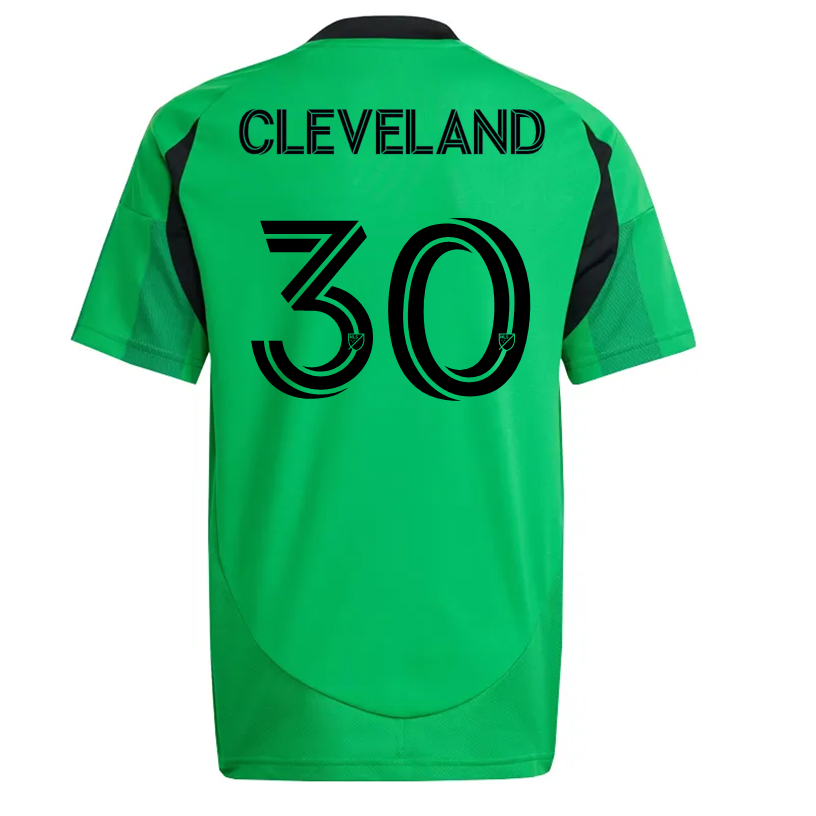 adidas Austin FC Stefan Cleveland Home Jersey 25/26 (Real Green)