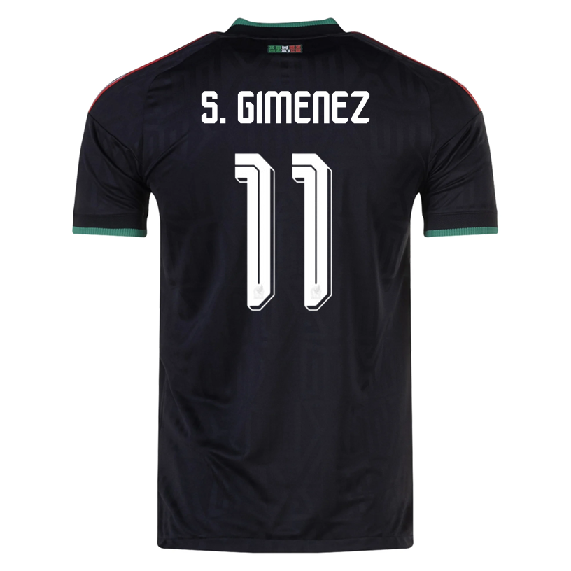 adidas Men's Mexico Santi Gimenez Authentic Match Third Jersey 2026 (Black)