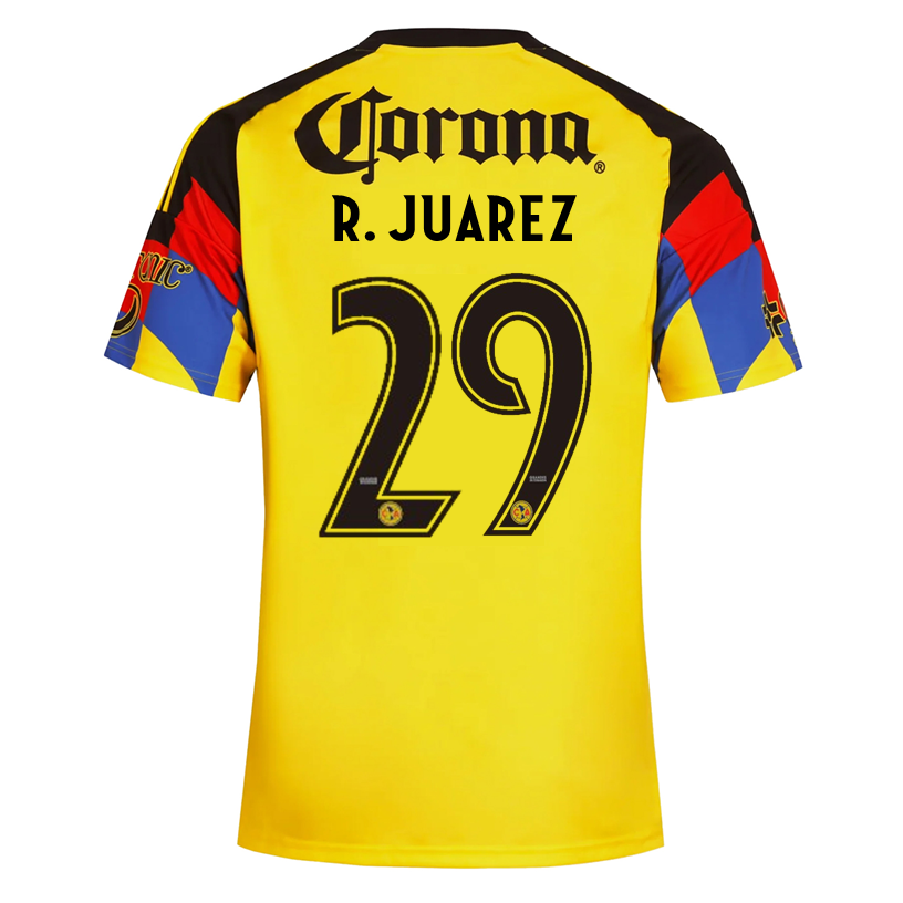 adidas Men's R. Juarez    Club America Home Jersey 25/26 (Yellow)