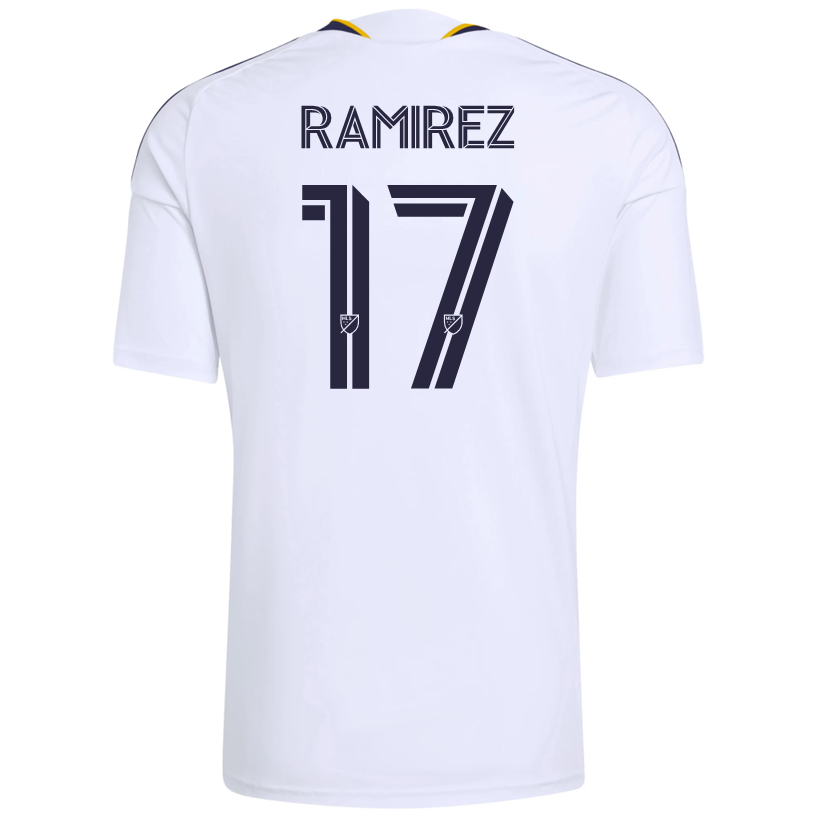 adidas Men's Ramirez  LA Galaxy Home Replica Jersey 26/27 (White)