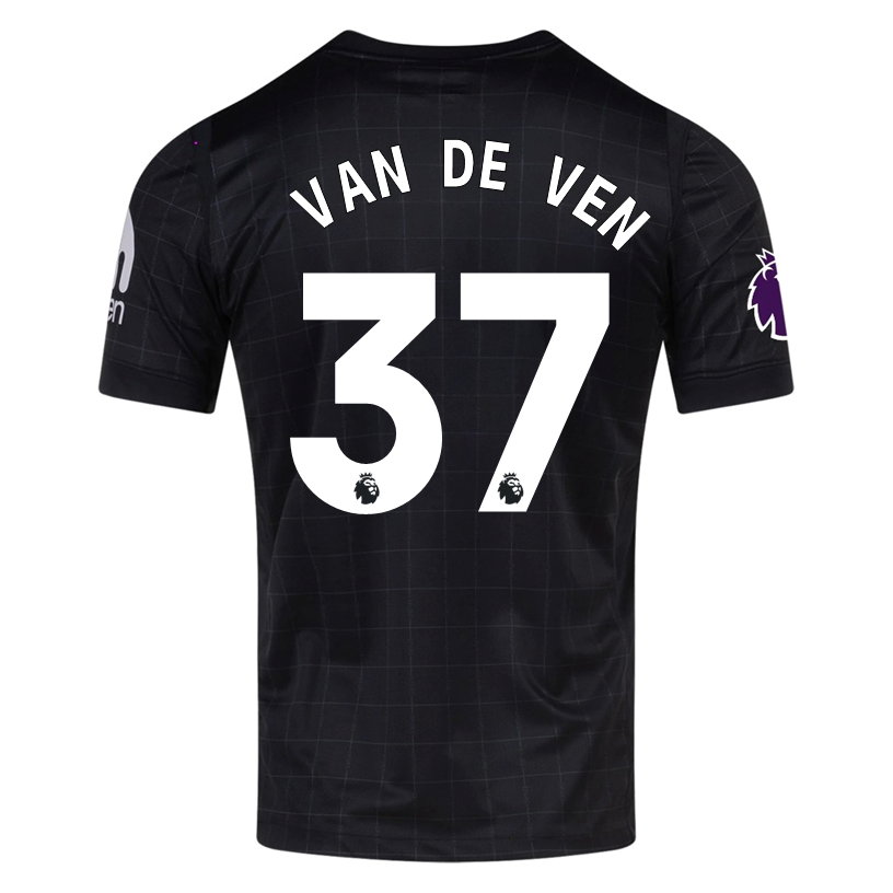 Nike Van de ven Men's Tottenham Away Jersey w/ EPL + No Room For