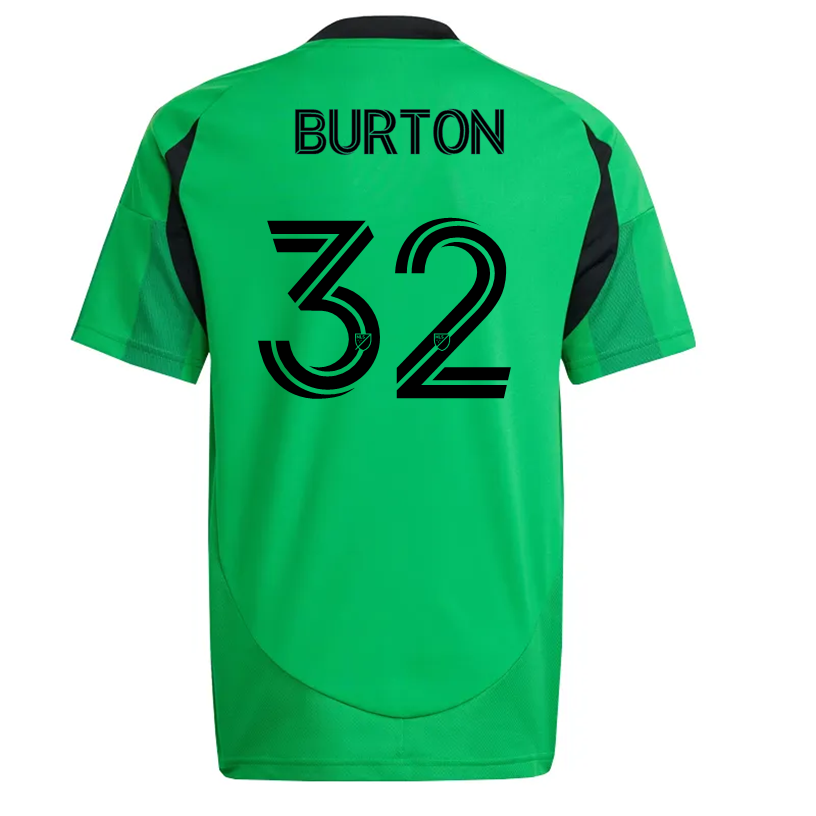 adidas Austin FC Micah Burton Home Jersey 25/26 (Real Green)