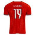PUMA Men's Portugal Joao Cancelo Home World Cup 2026 Soccer Jersey (Club Red/Green Lagoon)