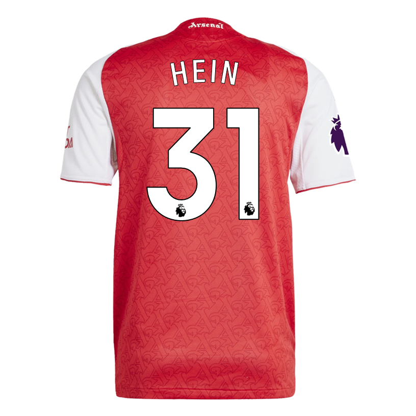 adidas Karl Hein Arsenal FC Authentic Home Jersey 25/26 w/ EPL Patch (Better Scarlet/White