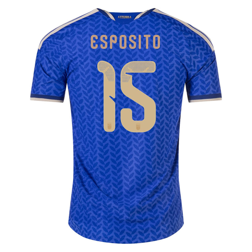 adidas Men's Esposito Italy 2026 Authentic Home Jersey (Bold Blue)