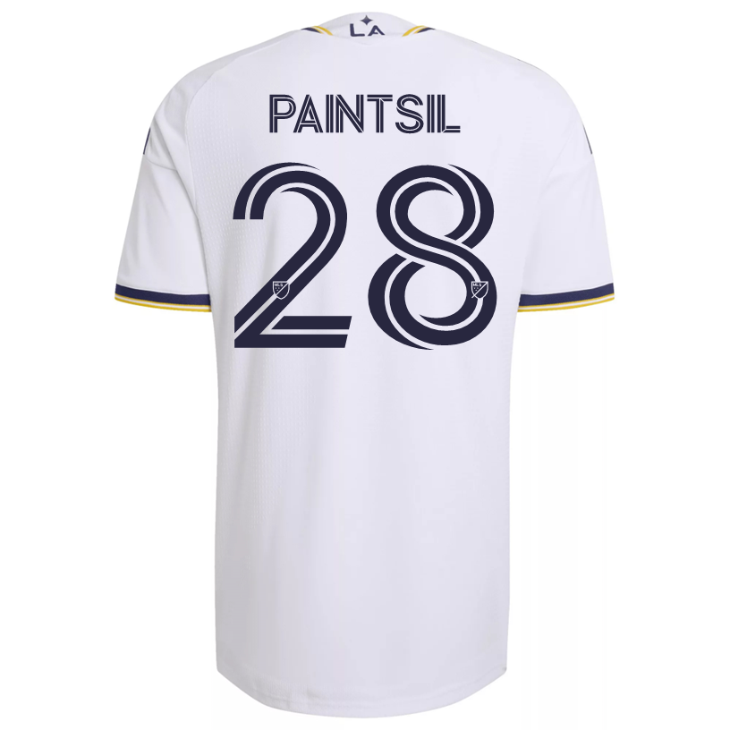 adidas Men's Paintsil LA Galaxy Authentic Match Home Jersey 26/27 (White)