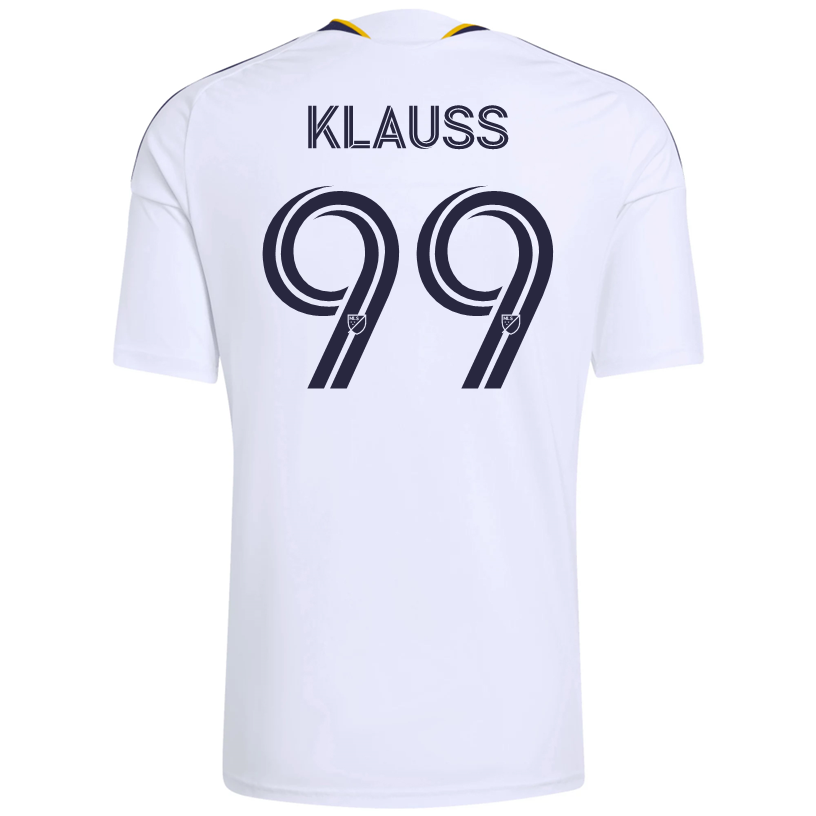adidas Men's Klauss LA Galaxy Home Replica Jersey 26/27 (White)