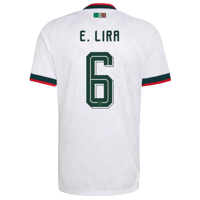 adidas Men's Mexico E. Lira Authentic Match Away Jersey 2026 (White)