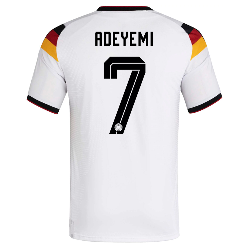adidas Men's Adeyemi Germany Authentic Home World Cup Jersey 2026 (White/Black)
