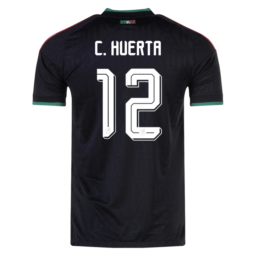 adidas Men's Mexico C. Huerta Authentic Match Third Jersey 2026 (Black)