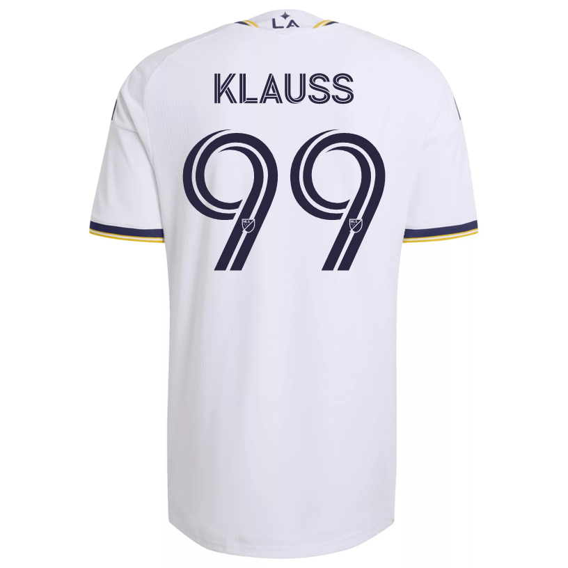 adidas Men's Klauss LA Galaxy Authentic Match Home Jersey 26/27 (White)