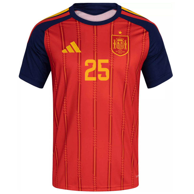 adidas Men's Yeremy  Spain World Cup Home Jersey 2026 (Vivid Red)