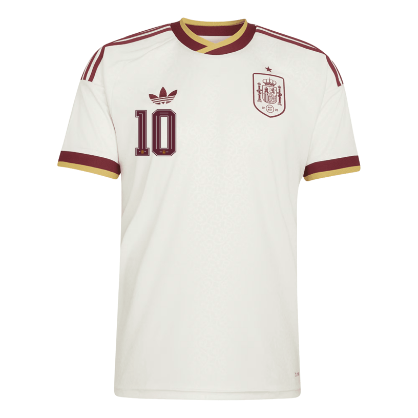 adidas Men's Spain Olmo Away Stadium Jersey 2026 (White)