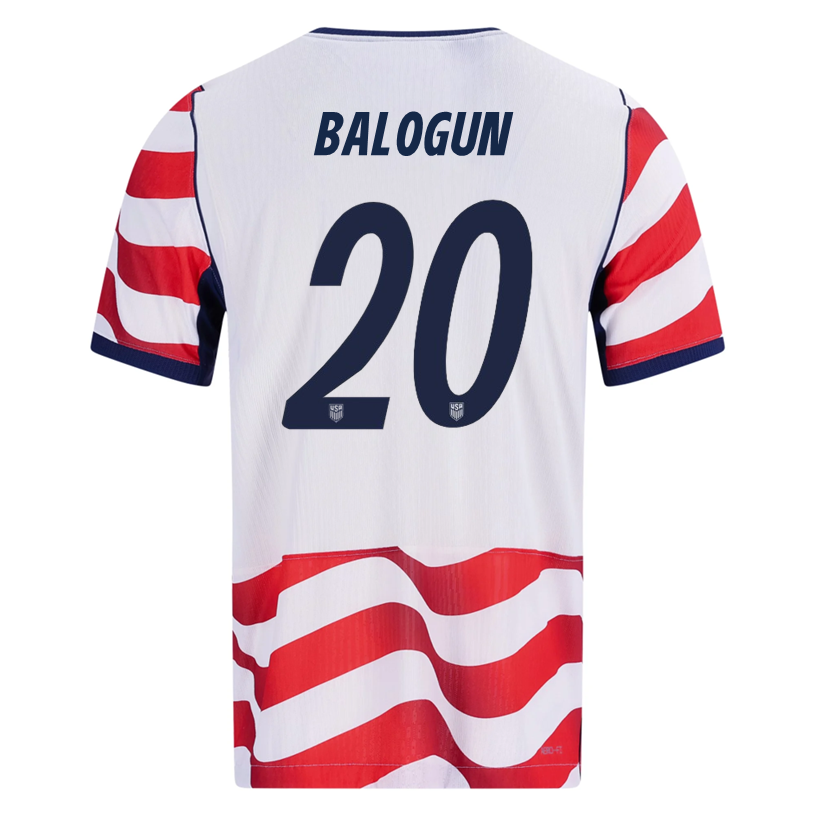 Nike Mens Balogun United States Match Authentic Home Jersey 2026 (Sail/Midnight Navy)