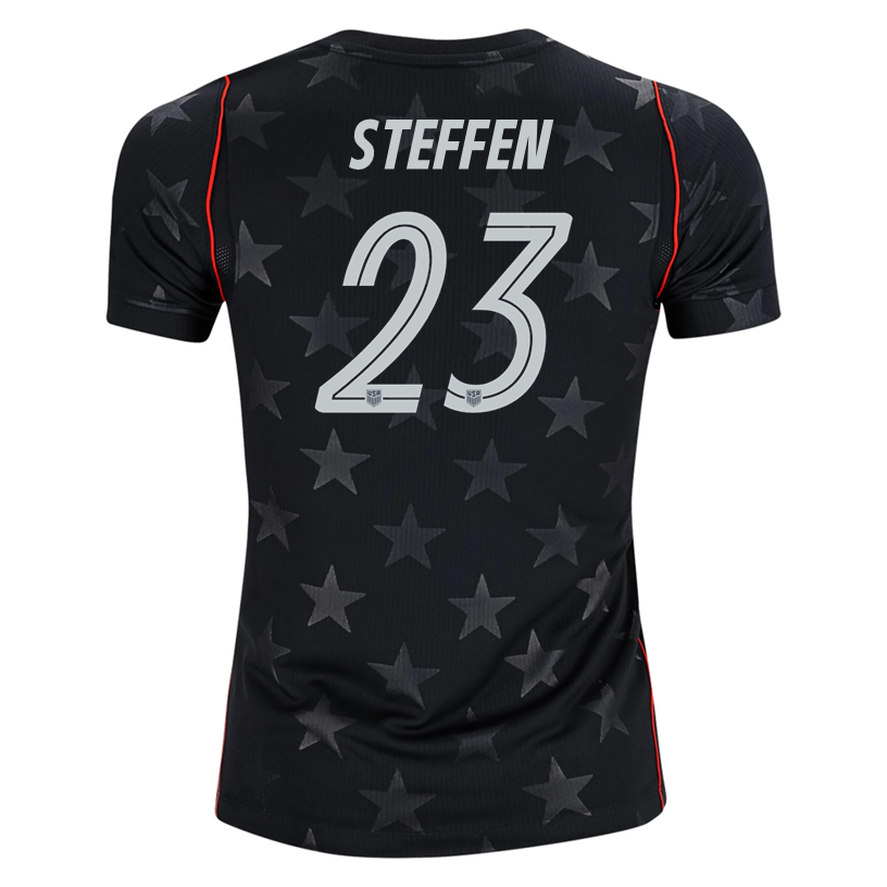 Nike Youth Steffen United States Away Stadium Jersey 2026 (Dark Obsidian/Pure Platinum)