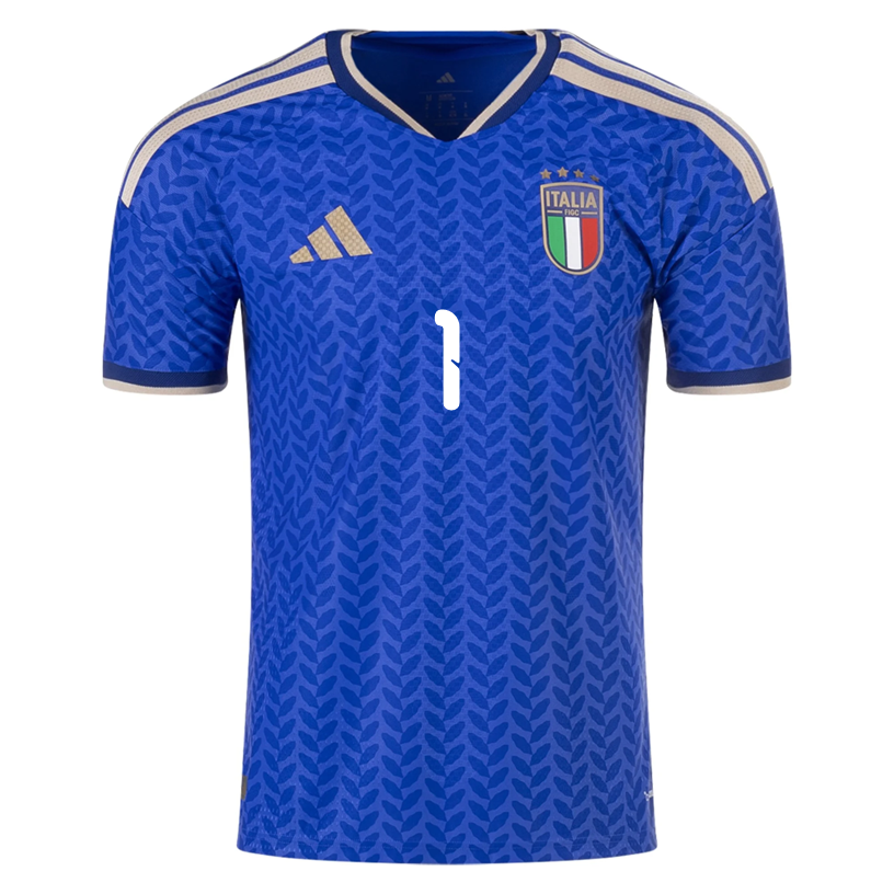 adidas Men's Donnarumma Italy 2026 Authentic Home Jersey (Bold Blue)