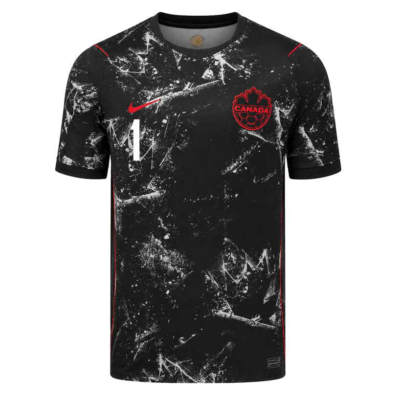 Nike Mens Canada St. Clair Away Stadium Jersey 2026 (Black/Red)