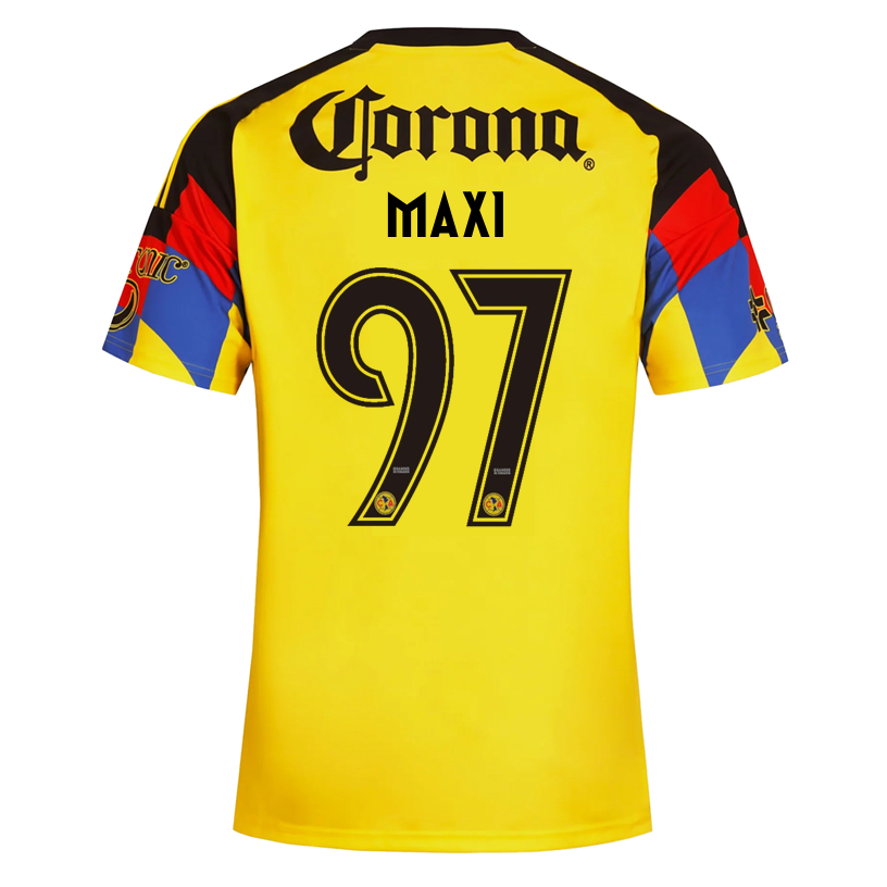 adidas Men's Maxi   Club America Home Jersey 25/26 (Yellow)