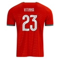 PUMA Men's Portugal Vitinha Home World Cup 2026 Soccer Jersey (Club Red/Green Lagoon)