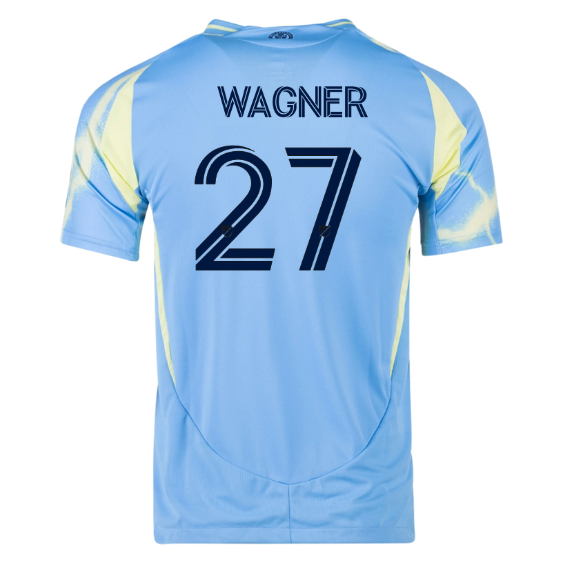 adidas Philadelphia Union Kai Wagner Authentic Away Jersey 25/26 (Blue/Yellow)