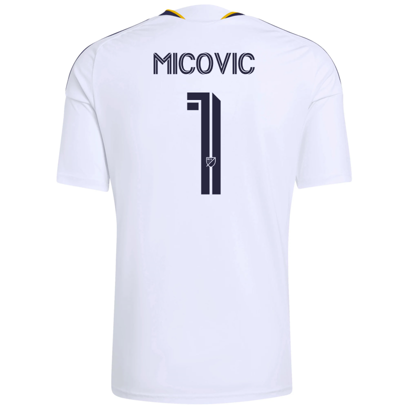 adidas Men's Micovic LA Galaxy Home Replica Jersey 26/27 (White)